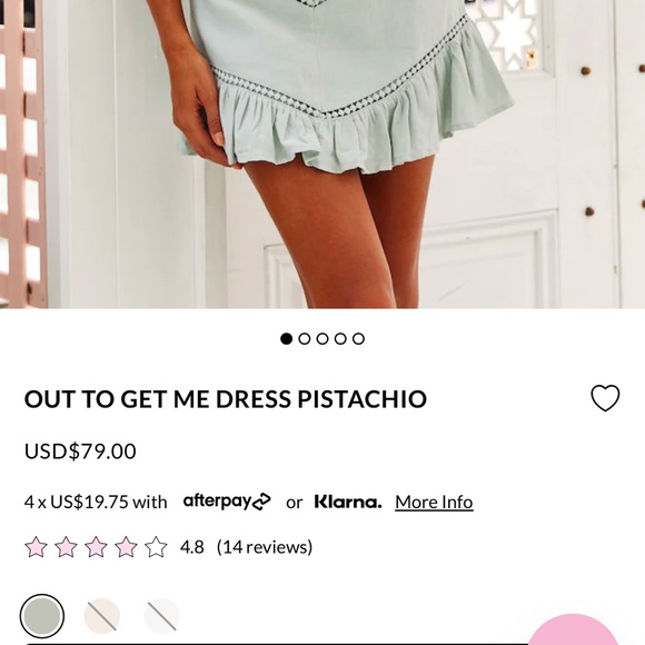 Hello Molly OUT TO GET ME DRESS PISTACHIO - Picture 5 of 7